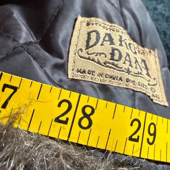 Dakota Dan Faux Fur Trapper hat, Ushanka or bomber-style hat. 28” circumference. - Picture 8 of 9